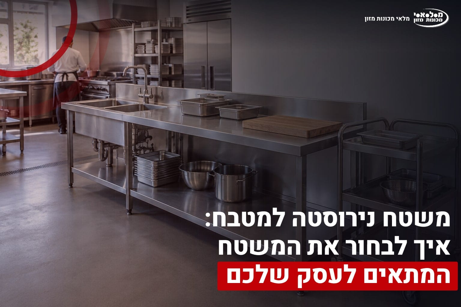 משטח נירוסטה למטבח